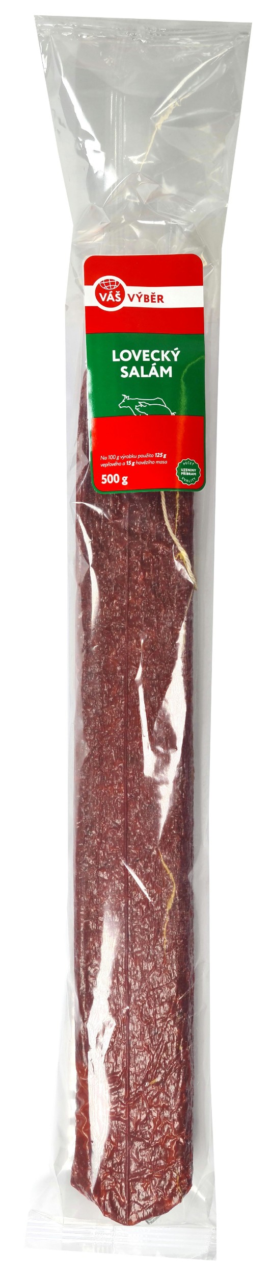 Uzeniny a lahůdky - Váš Výběr Lovecký salám 500g