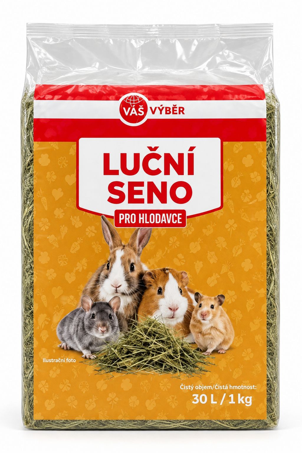 Svět zvířat - Váš Výběr Luční seno 1 kg