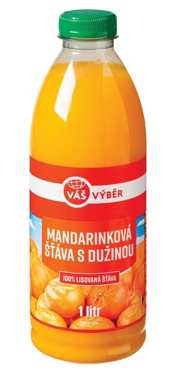 Nápoje - Váš Výběr Mandarinková šťáva s dužinou 1l