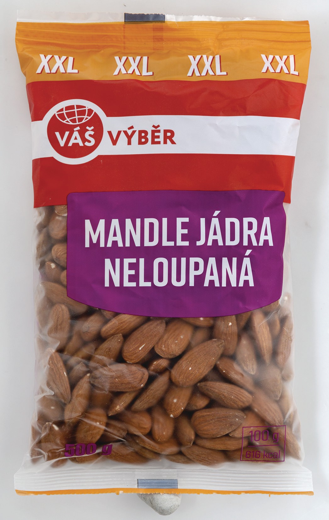 Váš Výběr Mandle jádra neloupaná 500g-0