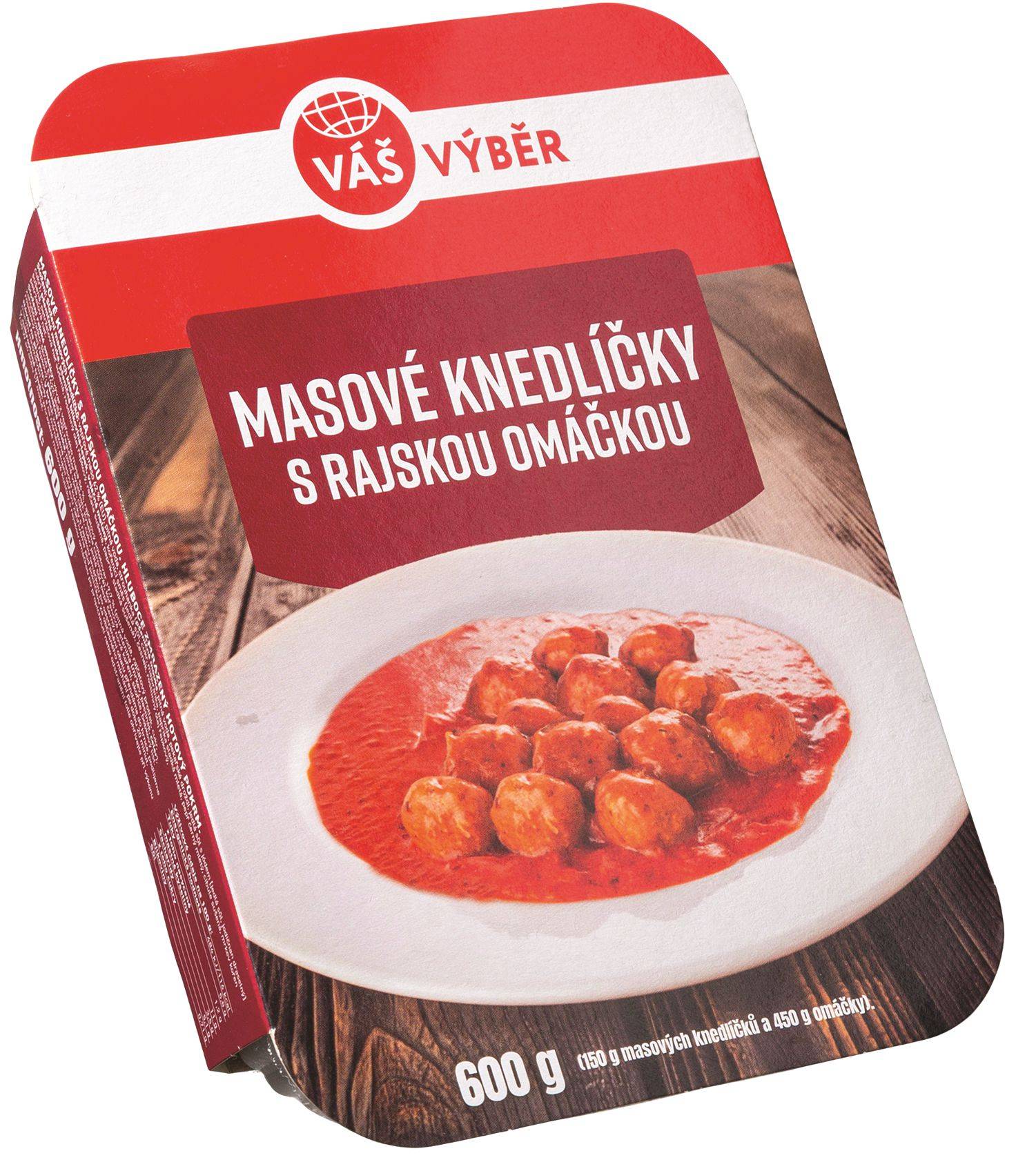 Mražené potraviny - Váš Výběr Masové knedlíčky s rajskou omáčkou mražené 600g