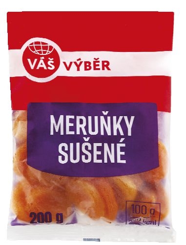 Trvanlivé potraviny - Váš Výběr Meruňky sušené 200g