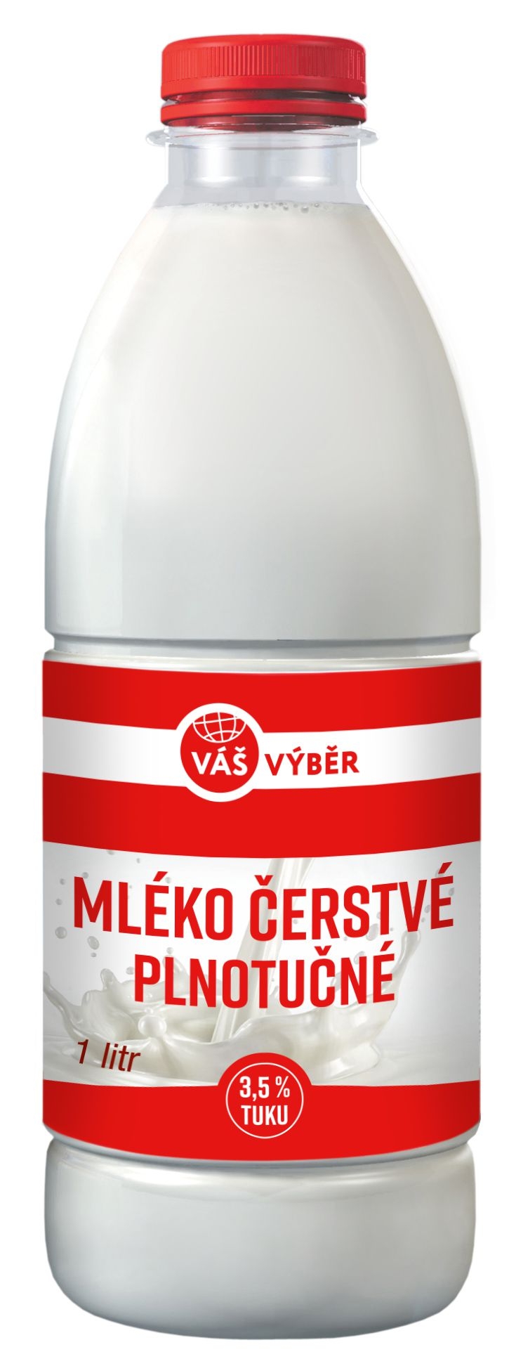Mléčné a chlazené - Váš výběr Mléko čerstvé plnotučné 3,5 % 1l