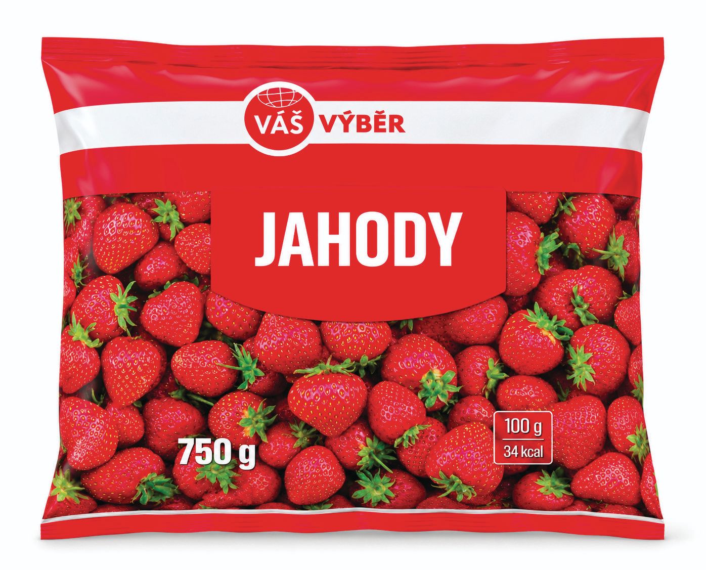 Mražené potraviny - Váš Výběr Mražené jahody 750 g