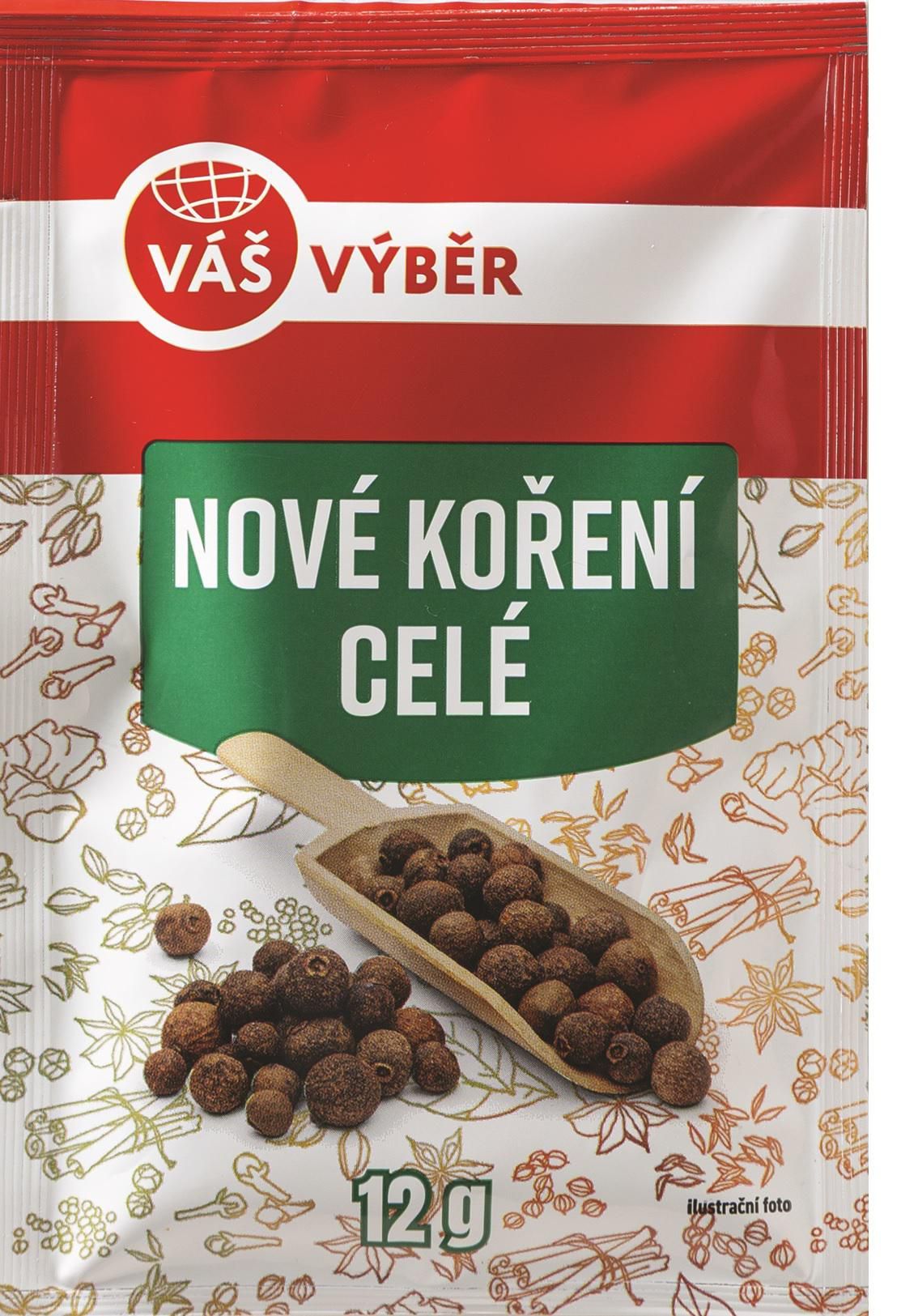 Trvanlivé potraviny - Váš Výběr Nové koření celé 12 g
