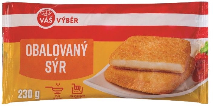 Mražené potraviny - Váš Výběr Obalovaný sýr mražený 230g