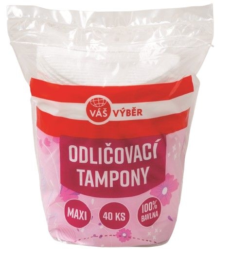 Drogerie a kosmetika - Váš Výběr Odličovací tampony 40ks