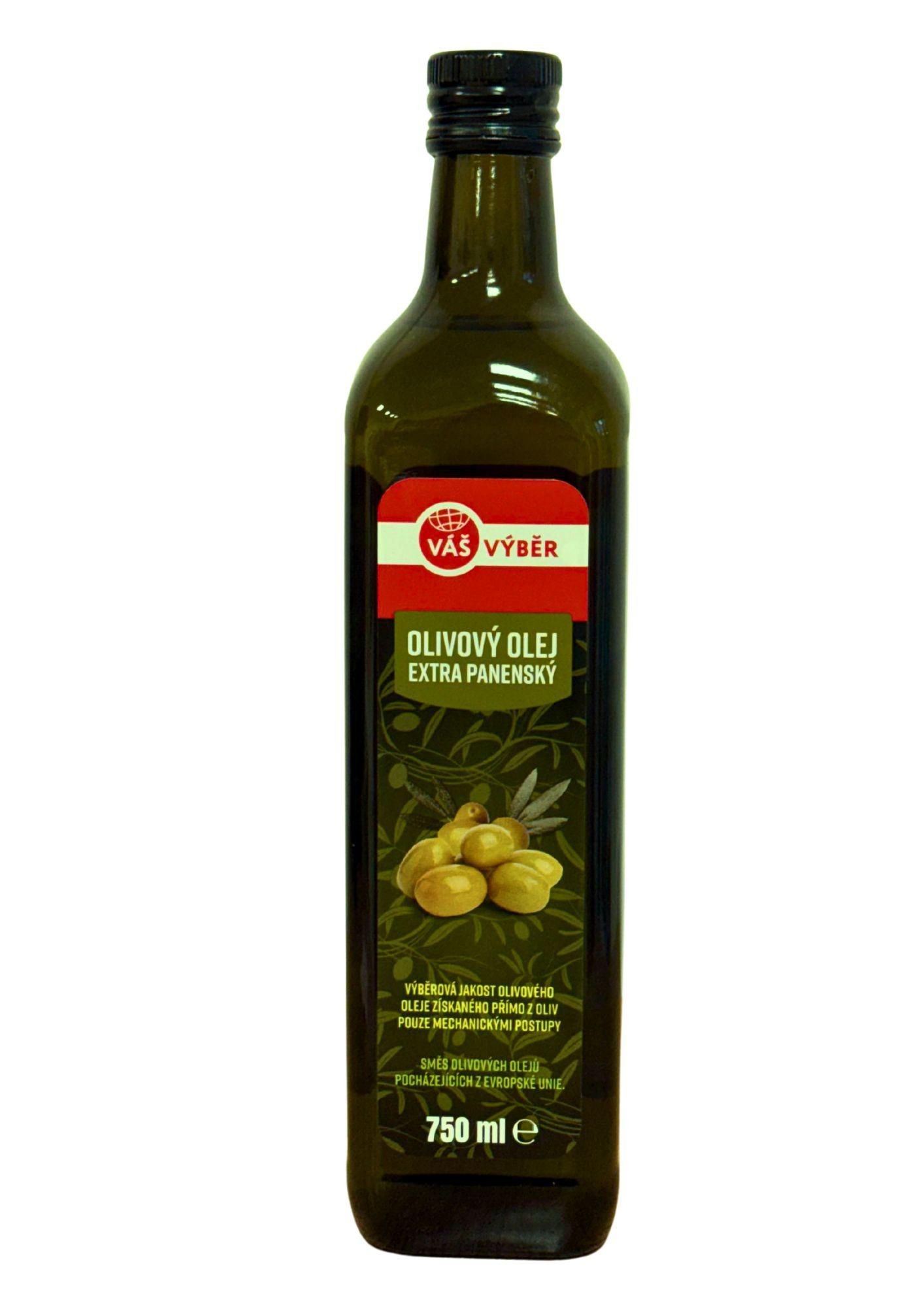 Trvanlivé potraviny - Váš Výběr Olivový olej extra panenský 750ml
