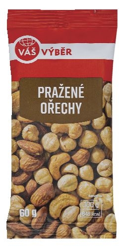 Trvanlivé potraviny - Váš Výběr Ořechy pražené 60g