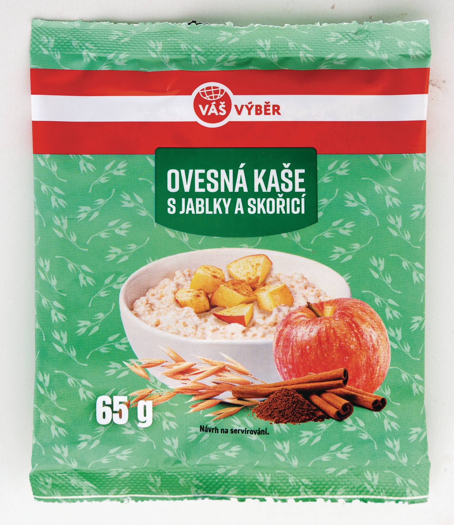 Váš Výběr Ovesná kaše s jablkem a skořicí 65g-0