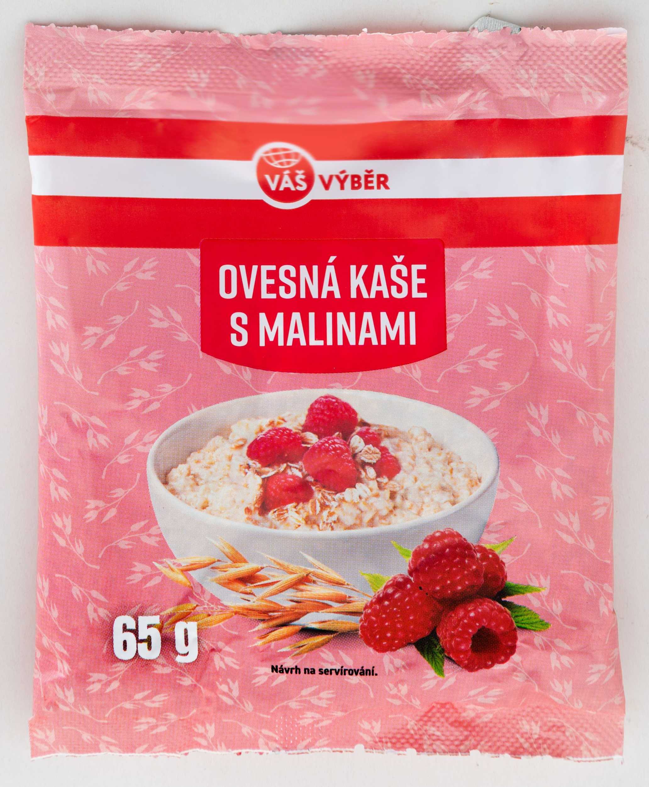 Váš Výběr Ovesná kaše s malinami 65g-0