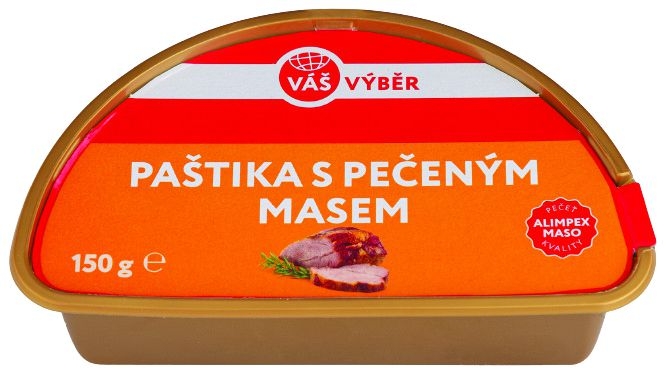Uzeniny a lahůdky - Váš výběr Paštika s pečeným masem 150g