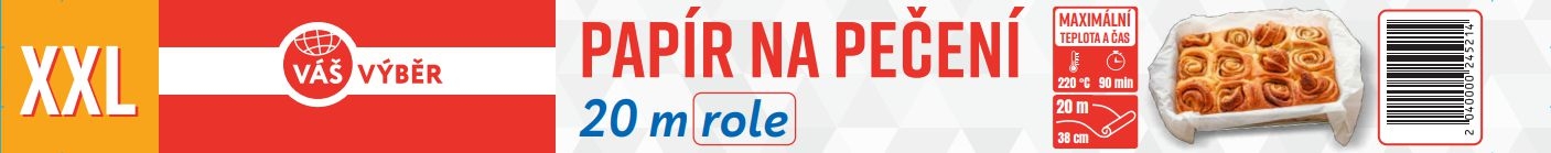 Váš Výběr Pečicí papír 20m-0