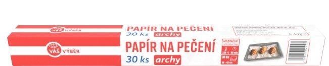Domácnost a Zahrada - Váš Výběr Pečicí papír archy 30ks