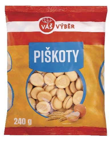 Trvanlivé potraviny - Váš Výběr Piškoty 240g