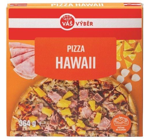 Mražené potraviny - Váš Výběr Pizza Hawaii mražená 364g