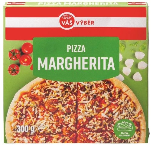 Mražené potraviny - Váš Výběr Pizza Margherita mražená 300g