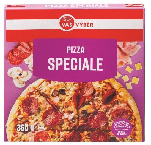 Mražené potraviny - Váš Výběr Pizza Speciale mražená 365g