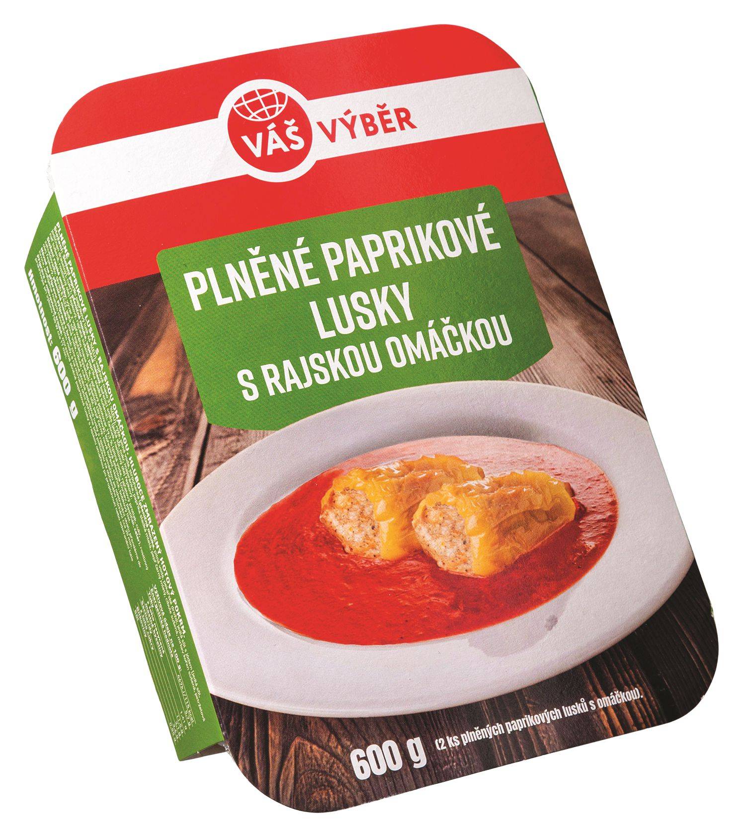 Mražené potraviny - Váš Výběr Plněné paprikové lusky s rajskou omáčkou mražené 600g