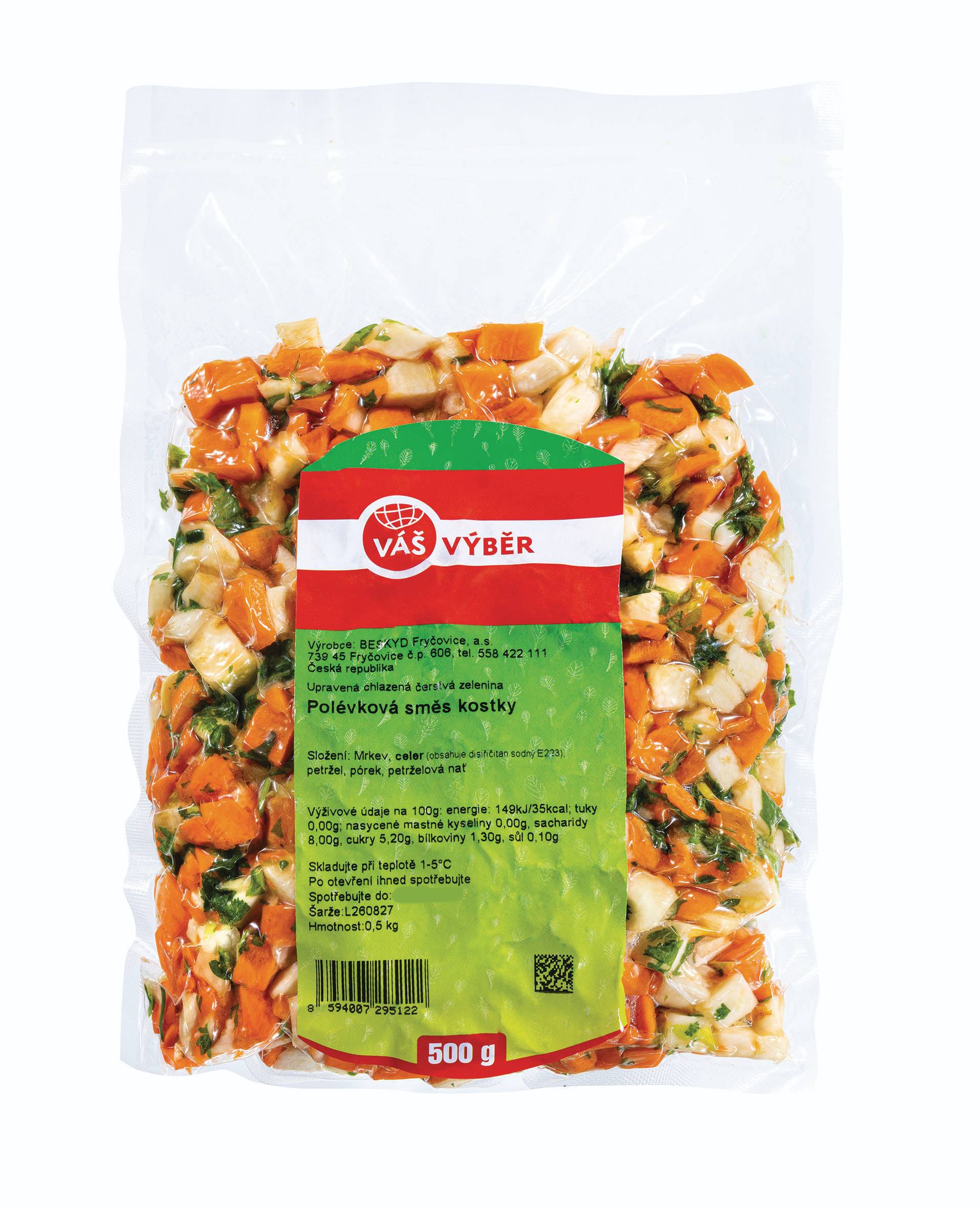 Ovoce a zelenina - Váš Výběr Polévková směs 500g
