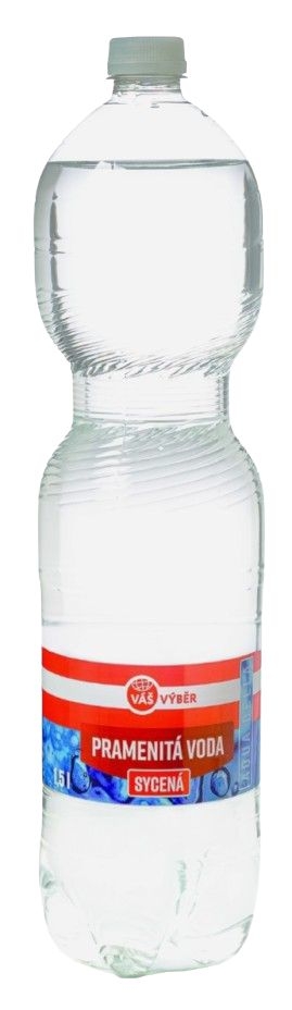 Nápoje - Váš výběr pramenitá voda sycená 1,5l