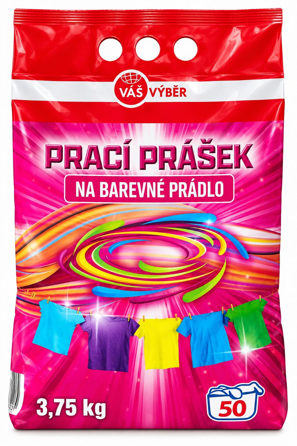 Drogerie a kosmetika - Váš výběr prášek na praní Color 3,75 kg 50 dávek