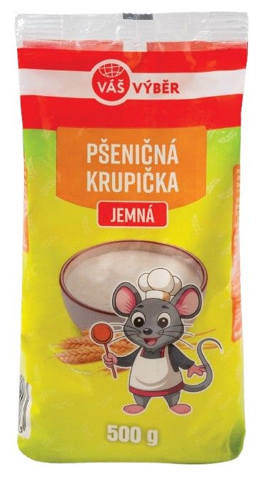 Trvanlivé potraviny - VÁŠ VÝBĚR pšeničná krupička jemná 500 g