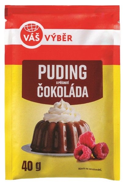 Trvanlivé potraviny - Váš Výběr Puding s příchutí čokolády 40g