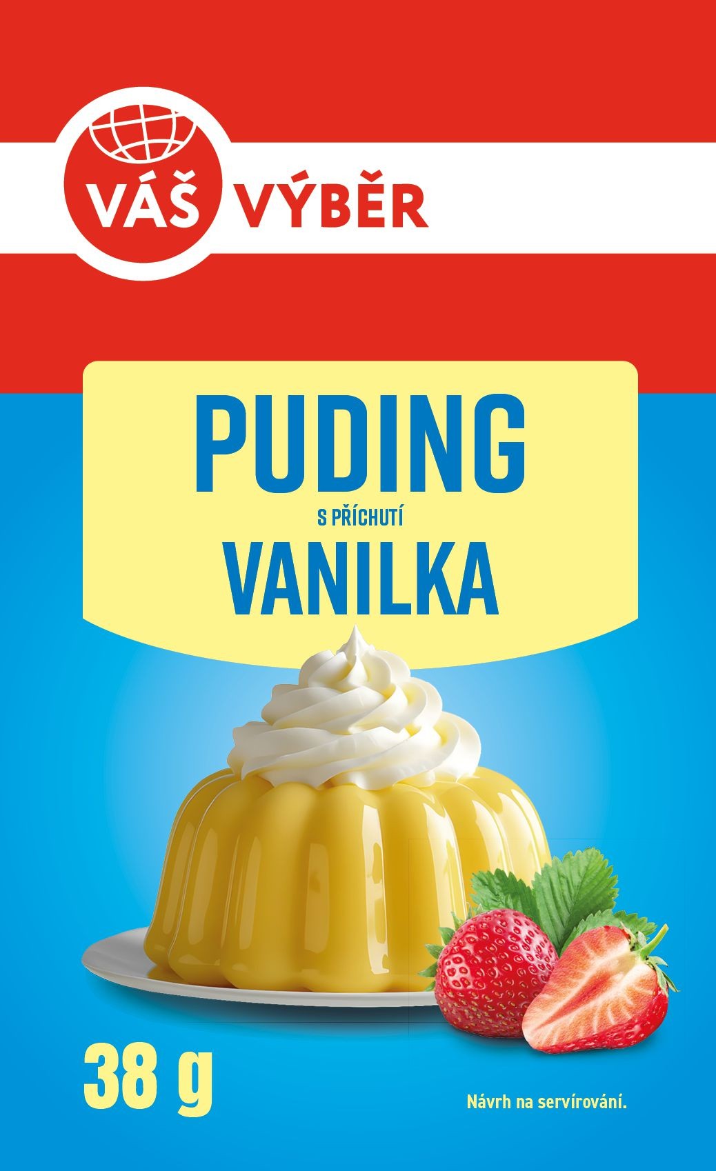 Trvanlivé potraviny - Váš Výběr Puding s příchutí vanilka 38g