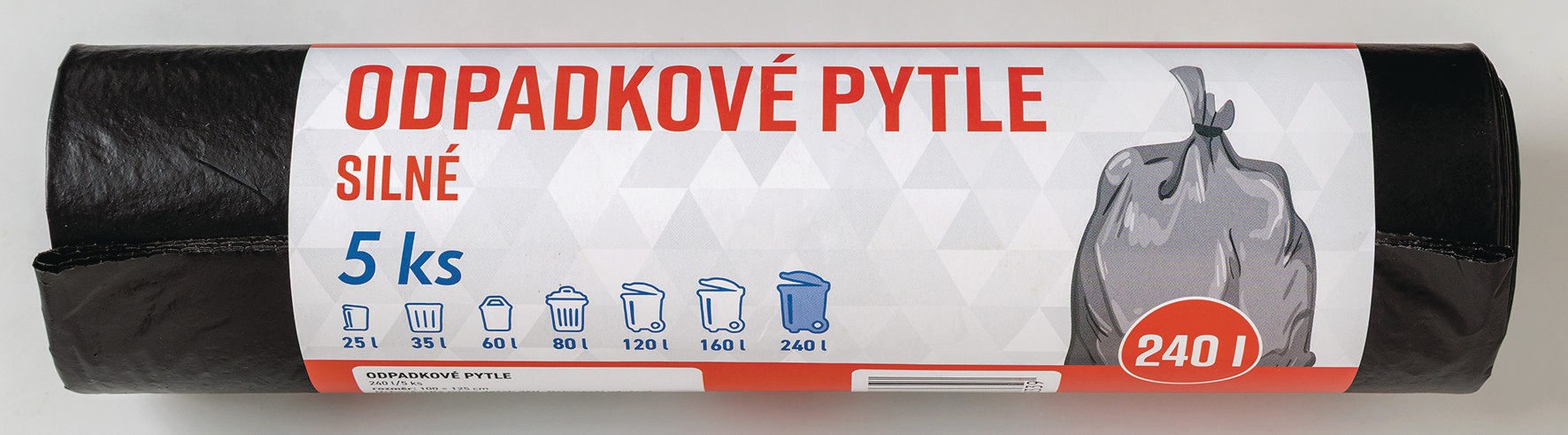 Váš Výběr Pytle na odpad silné černé 240l x 5ks-0