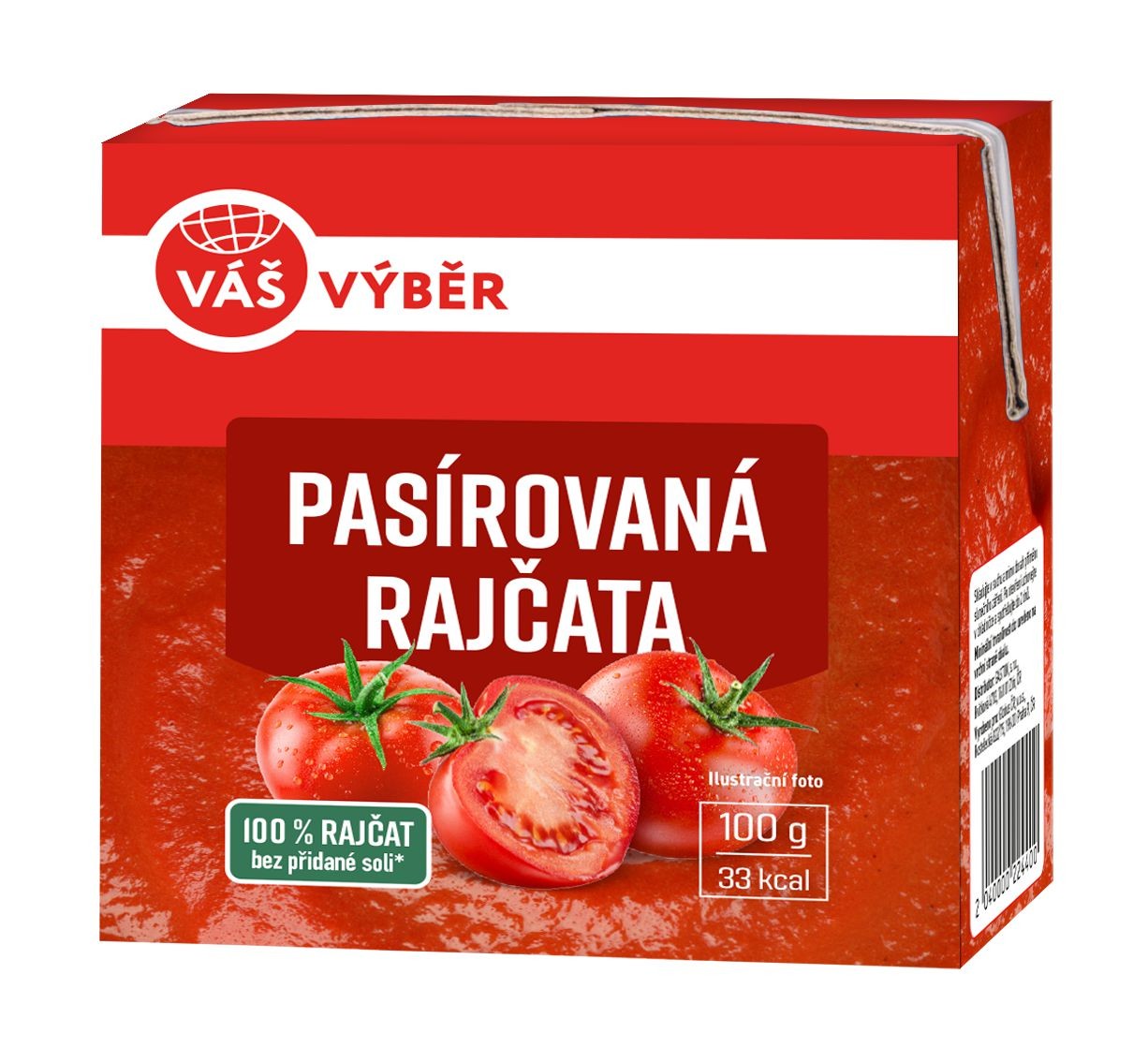 Trvanlivé potraviny - Váš Výběr Rajčata pasírovaná 500g