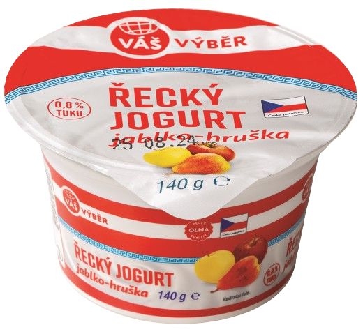 Mléčné a chlazené - Váš Výběr Řecký jogurt jablko-hruška 140 g