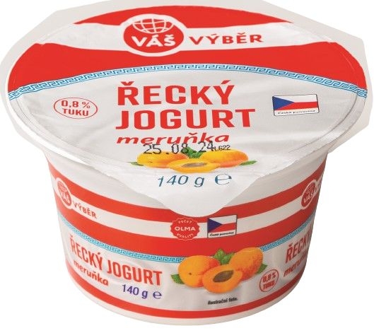 Mléčné a chlazené - Váš Výběr Řecký jogurt meruňka 140 g