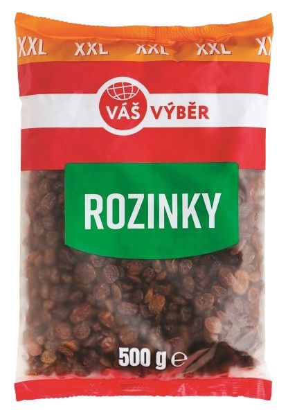 Trvanlivé potraviny - Váš Výběr Rozinky XXL 500g
