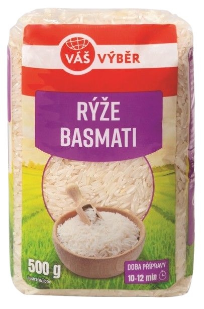 Trvanlivé potraviny - Váš Výběr Rýže basmati 500 g