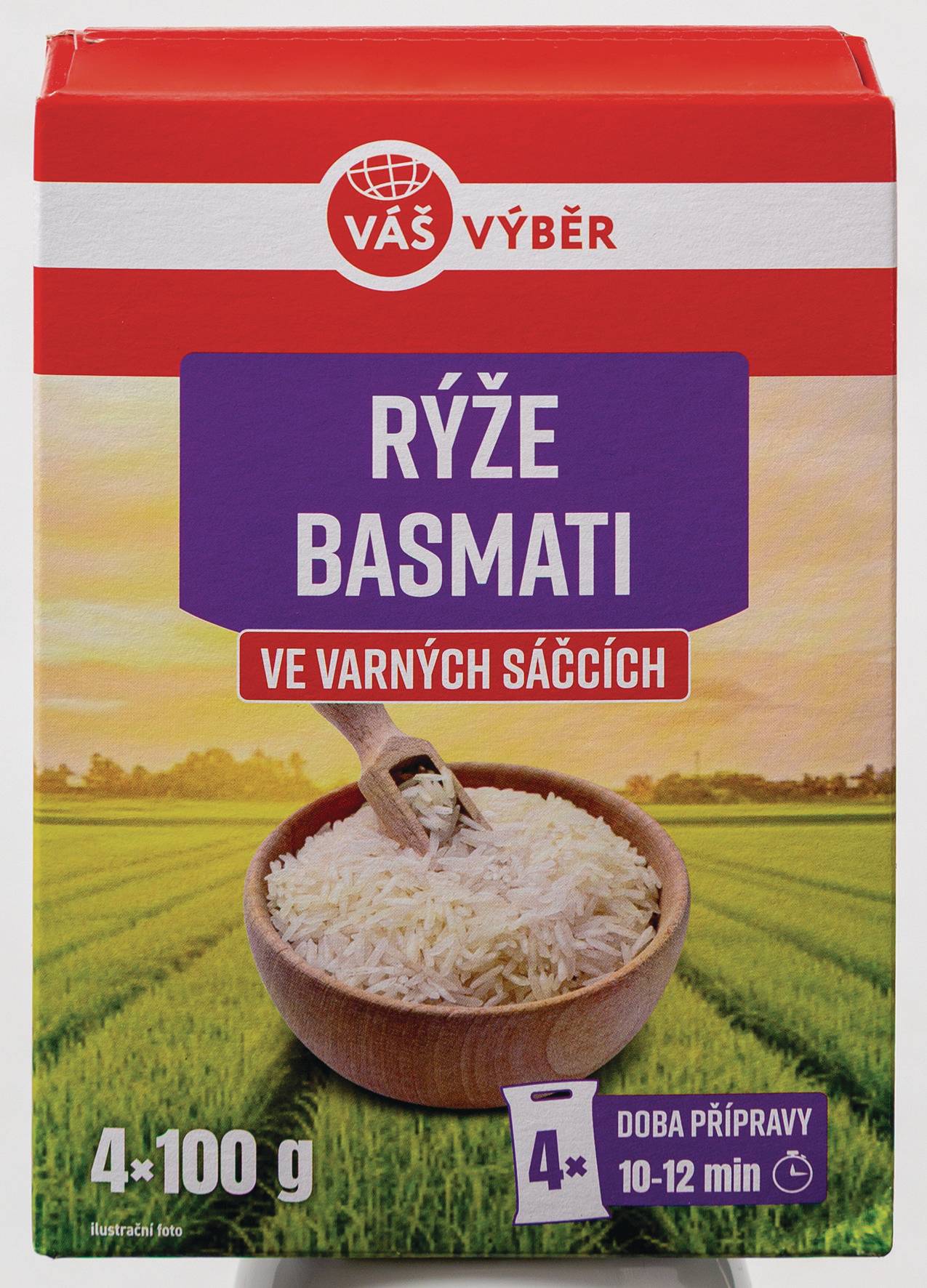 Váš Výběr Rýže basmati varné sáčky 4X100g-0
