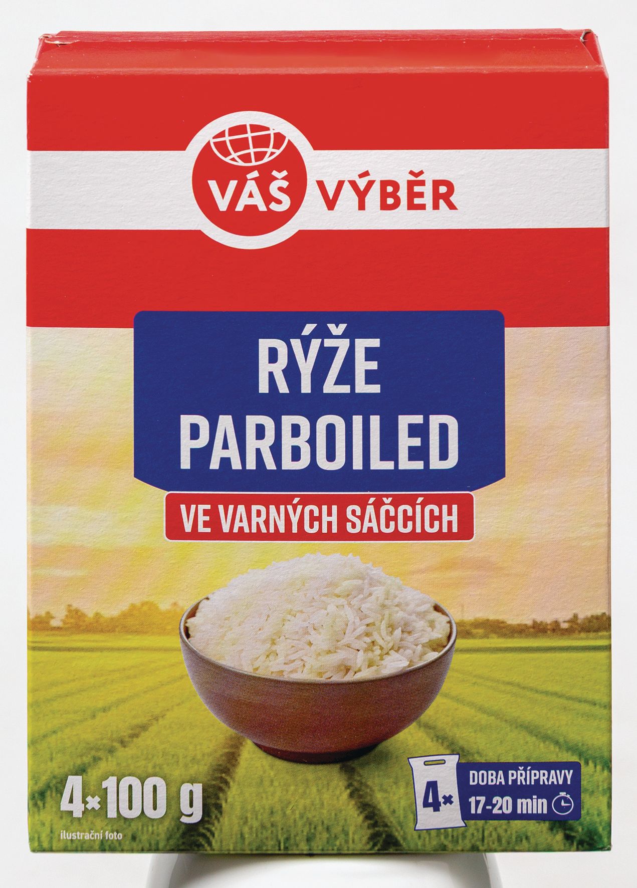 Váš Výběr Rýže dlouhozrnná parboiled varné sáčky 4x100g-0