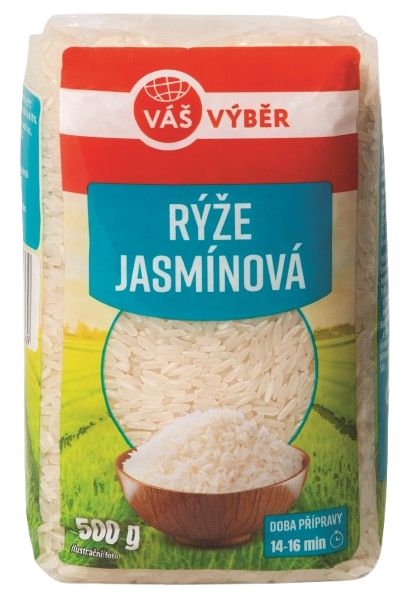 Trvanlivé potraviny - Váš Výběr Rýže jasmínová 500 g