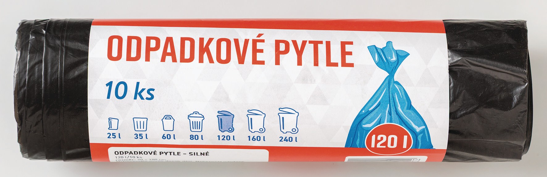 Váš Výběr Sáčky do odpadkových košů černé 120l x 10ks-0