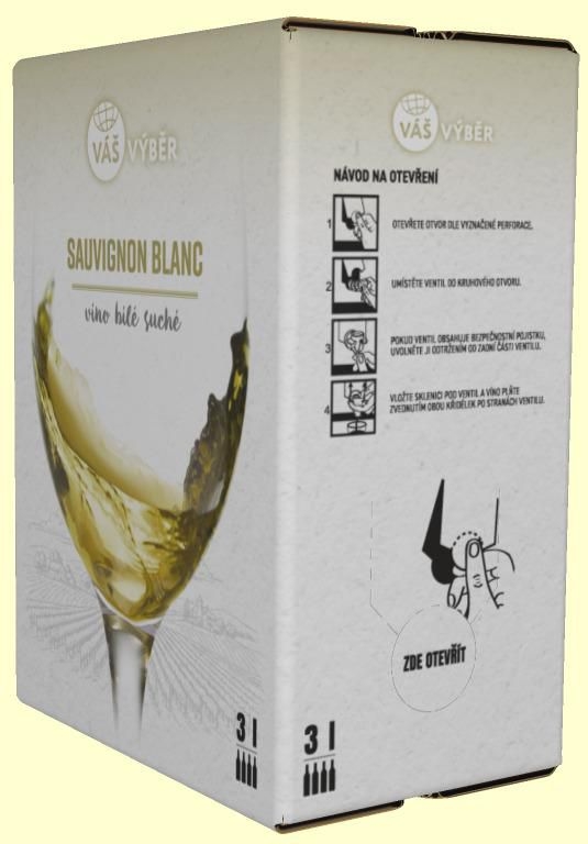 Nápoje - Váš Výběr Sauvignon Blanc 3L BiB