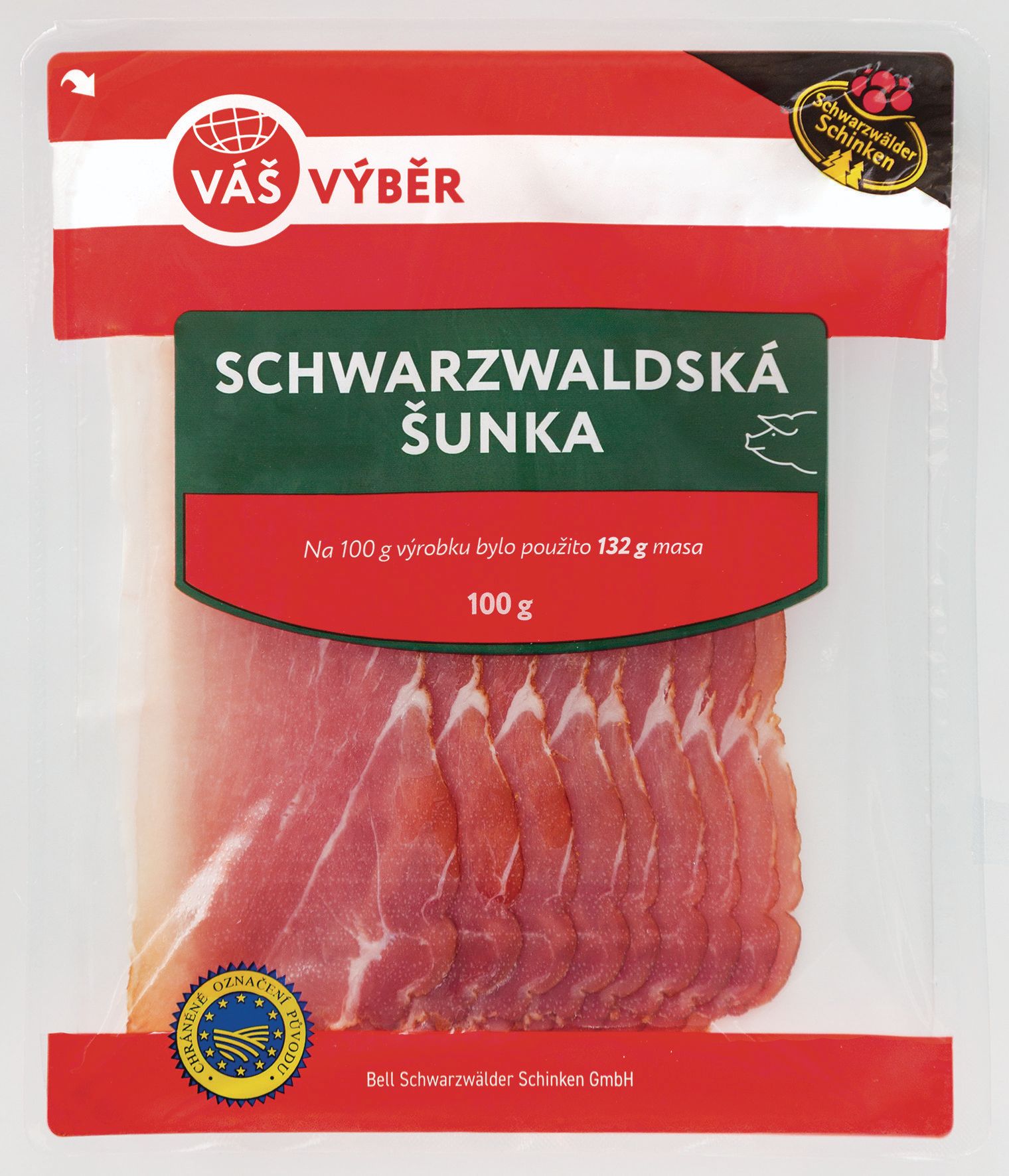 Uzeniny a lahůdky - Váš Výběr Schwarzwaldská šunka 100g