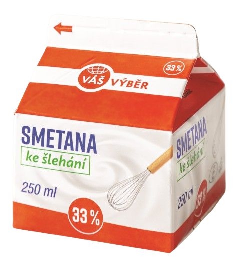 Mléčné a chlazené - Váš Výběr smetana ke šlehání 250 ml