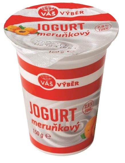 Mléčné a chlazené - Váš Výběr Smetanový jogurt meruňka 8,4% 150g