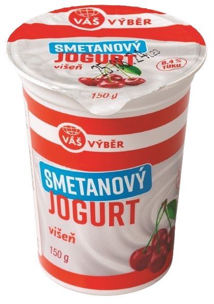 Mléčné a chlazené - Váš Výběr Smetanový jogurt višeň 8,4% 150 g