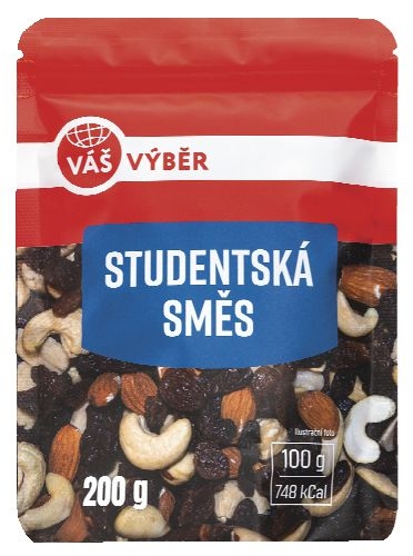 Trvanlivé potraviny - Váš Výběr Studentská směs 200g