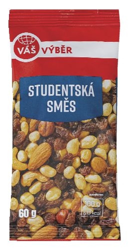 Trvanlivé potraviny - Váš Výběr Studentská směs 60g