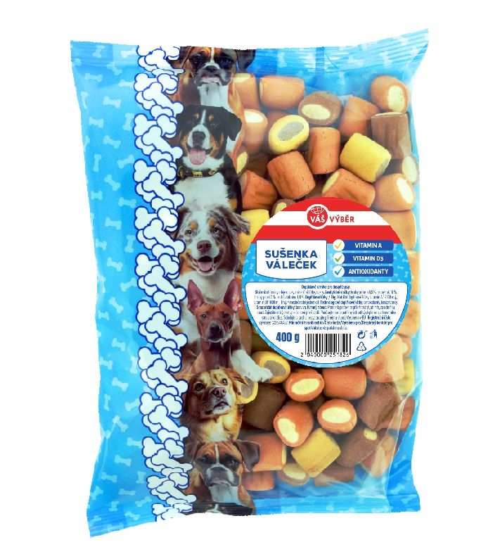 Svět zvířat - Váš Výběr Sušenka pro psy Váleček 400g