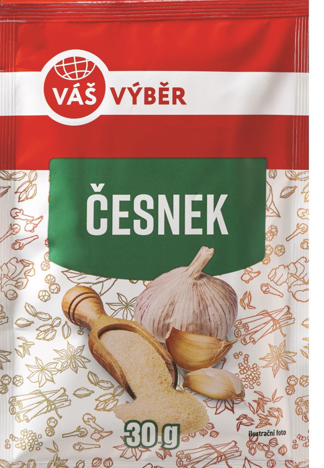 Trvanlivé potraviny - Váš Výběr Sušený česnek 30G