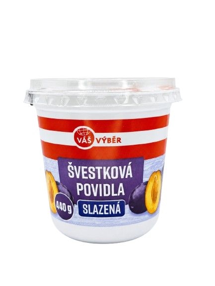 Trvanlivé potraviny - Váš Výběr Švestková povidla slazená 440g