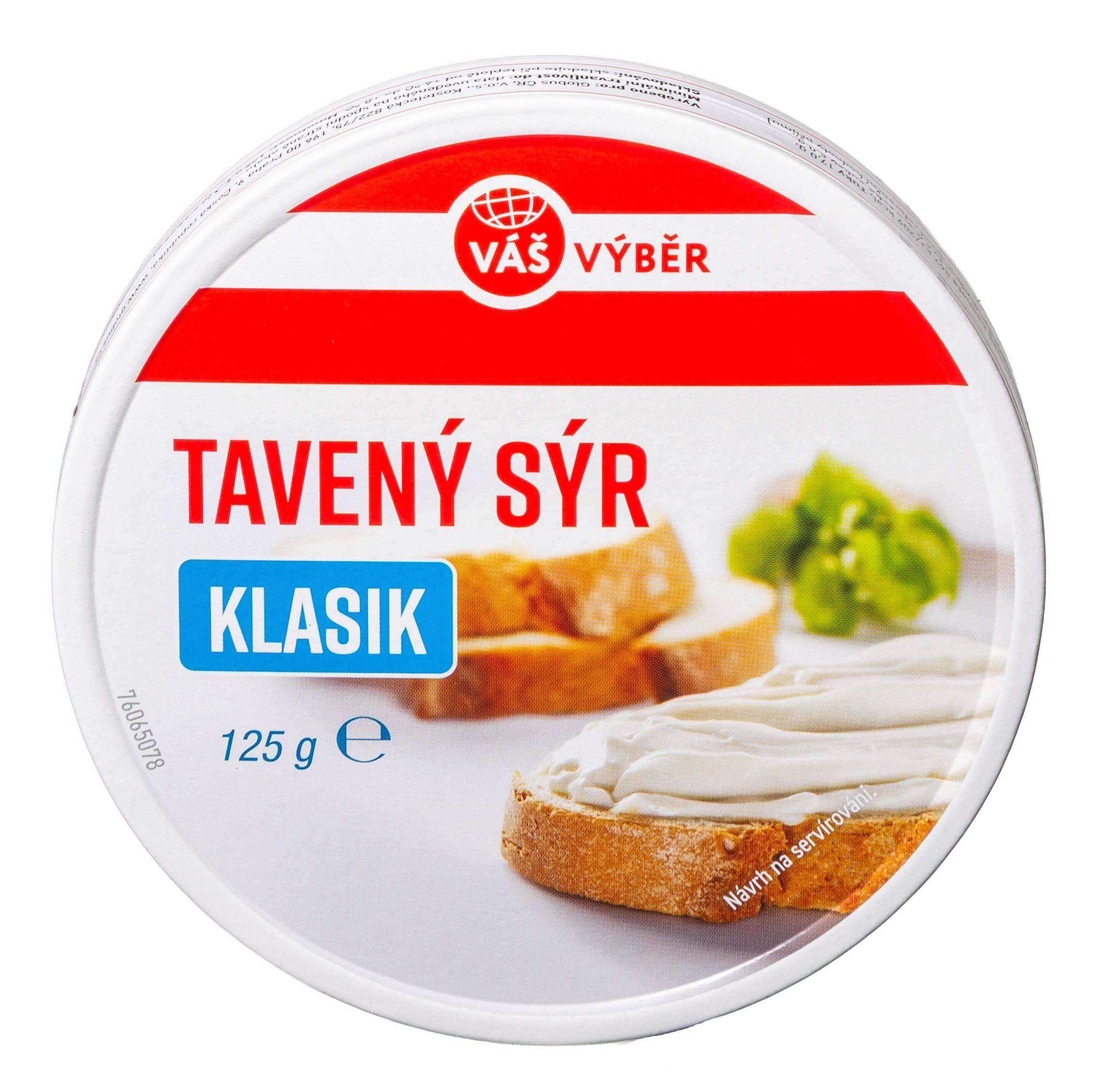 Váš Výběr tavený sýr 125g